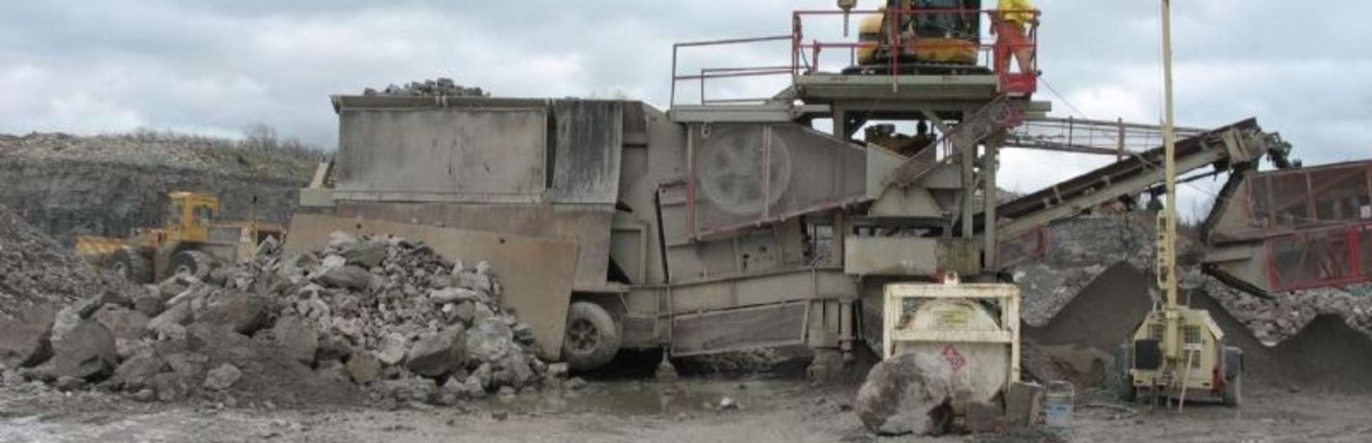 photo of a portable jaw crusher